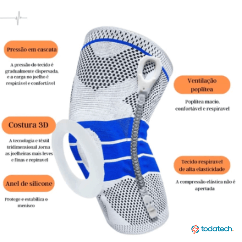 Joelheira de  Compressão Flexivel 3D