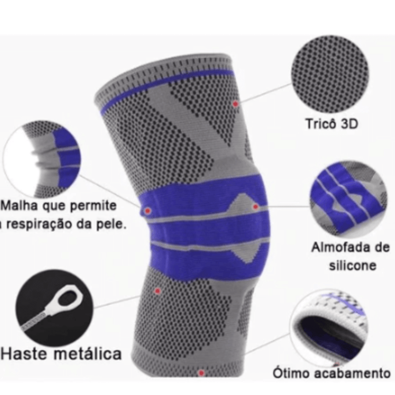 Joelheira de  Compressão Flexivel 3D