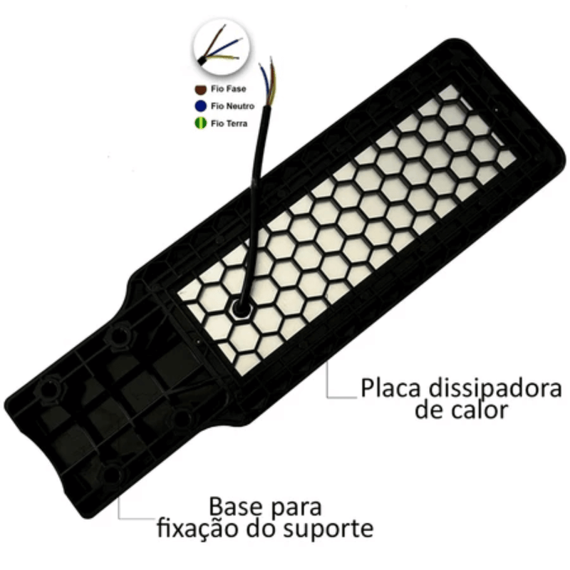 Luminária Pública Led  400W Poste Smd Branco Frio Ip67